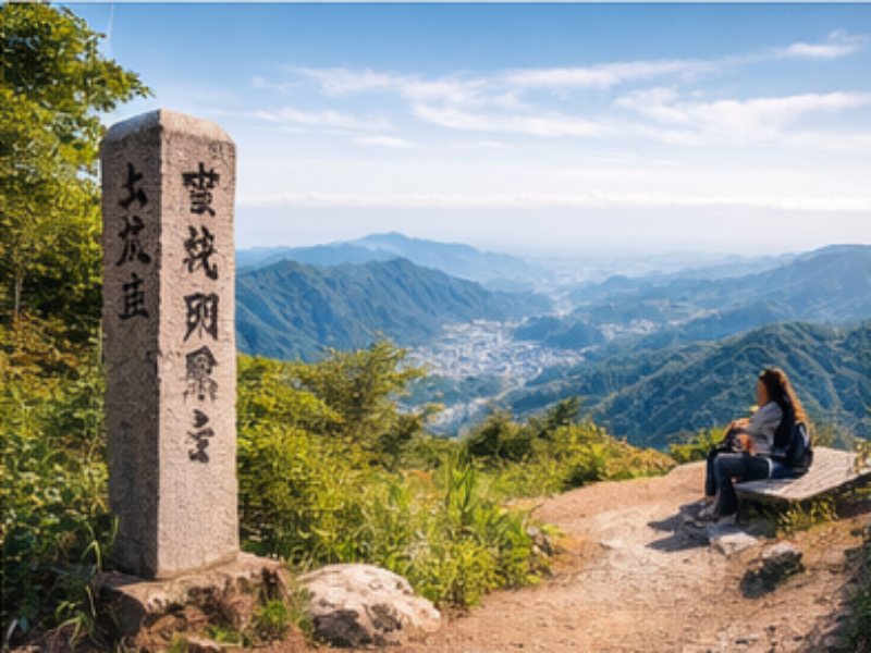 Mount Takao hiking trail Tokyo Japan nature view